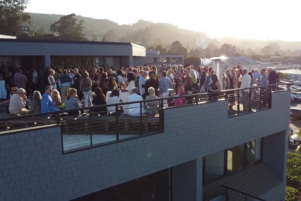 Marin Magazine Best of the County party overhead view